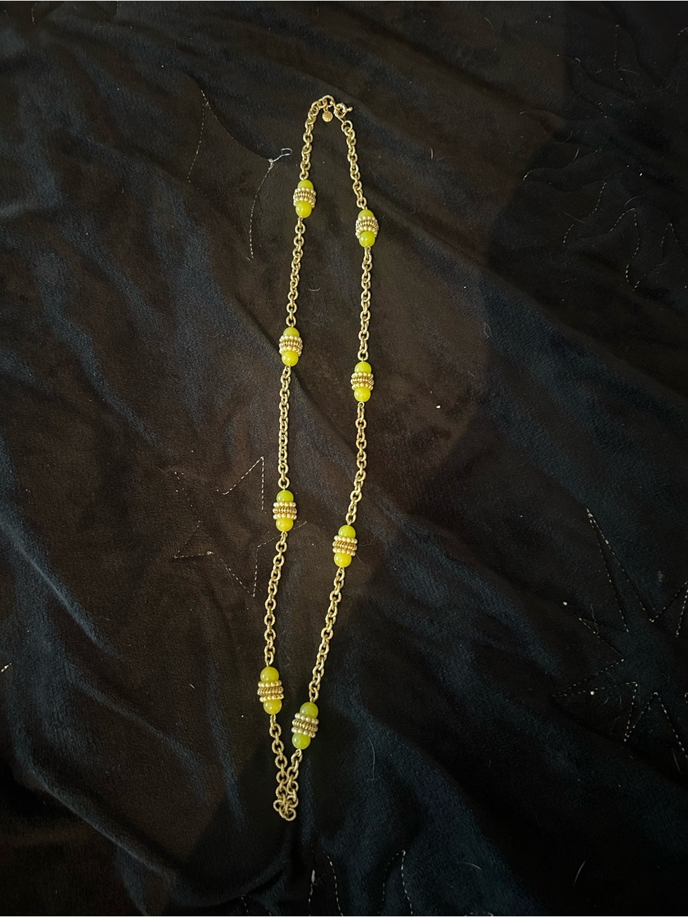 J.Crew Vintage Beaded Gold Necklace
